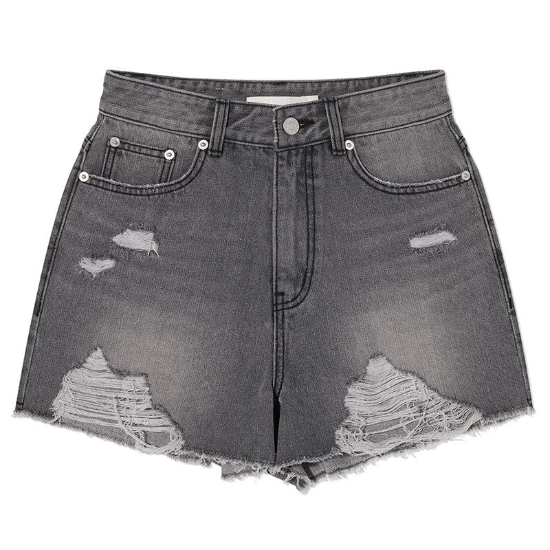 KIRSH（キルシー）の「COLLECTION DAMAGE SHORT DENIM PANTS (GRAY)（Pants）」