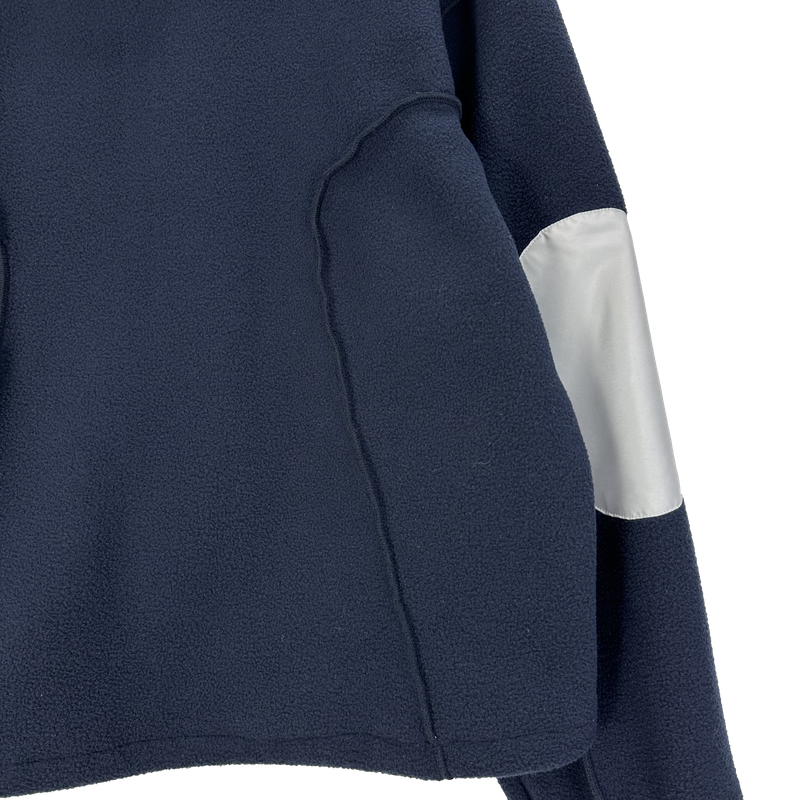 reverse elbow fleece zip-up