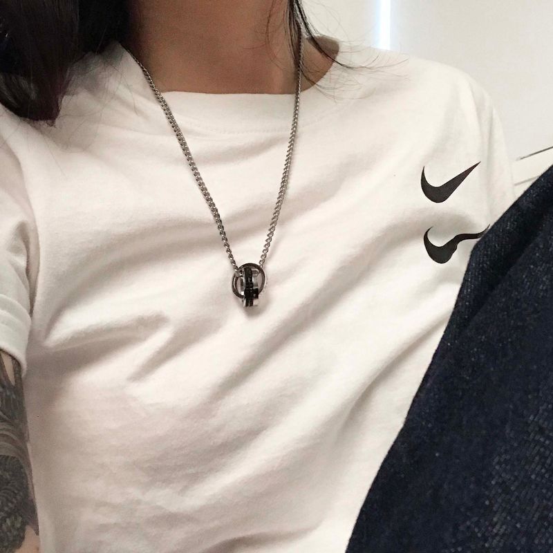 bold ring necklace