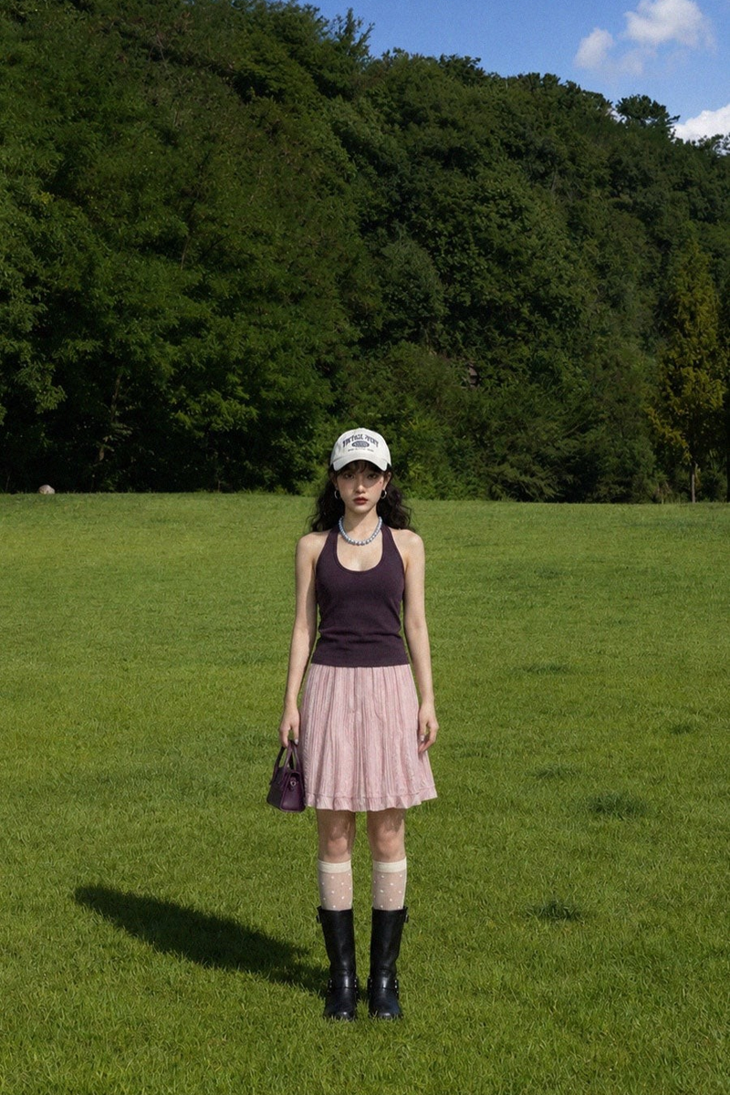BLUSH PETAL SKIRT IN PINK