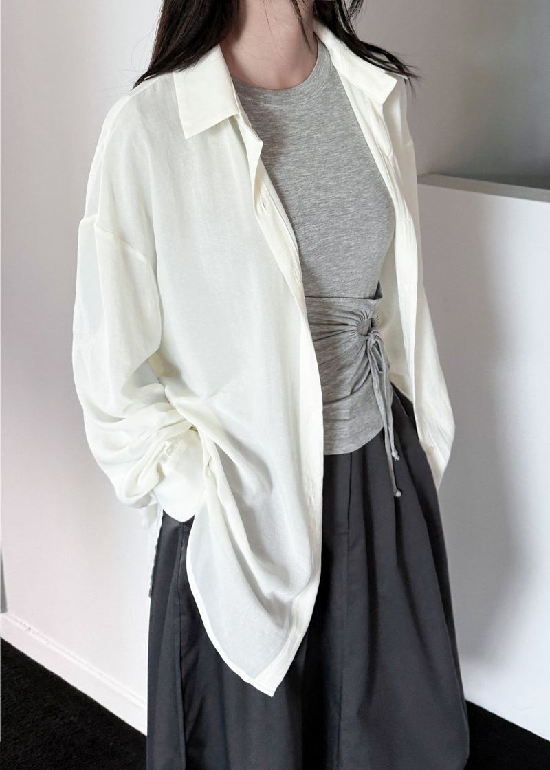 SHEER RELAXED SHIRT