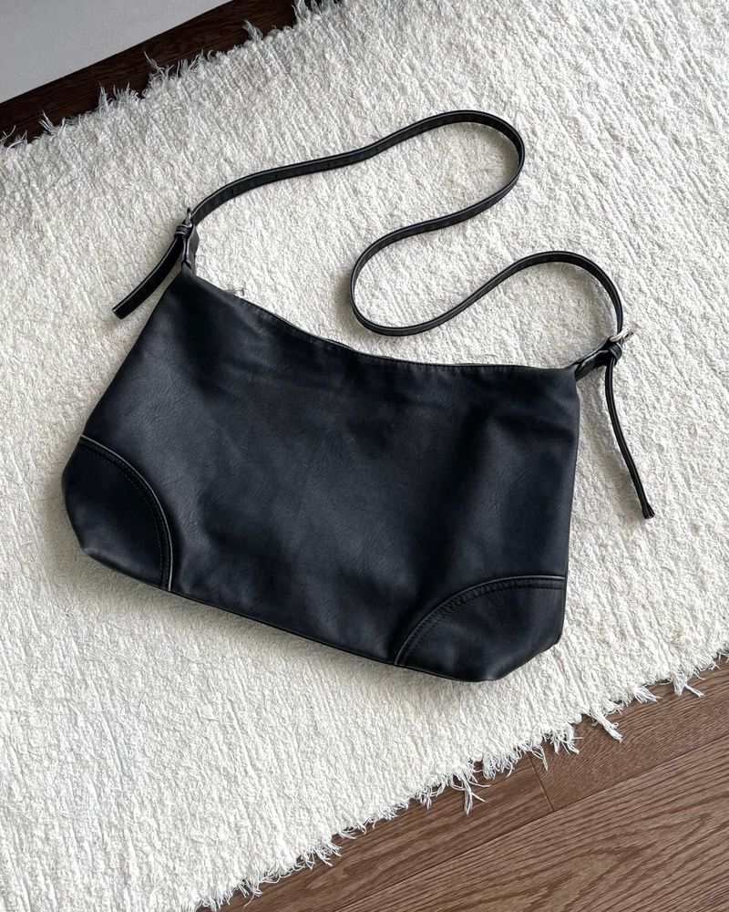 Vintage Faux Leather Cross Bag