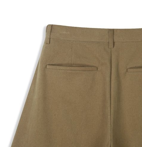 Arc Curved Wide Cotton Pants