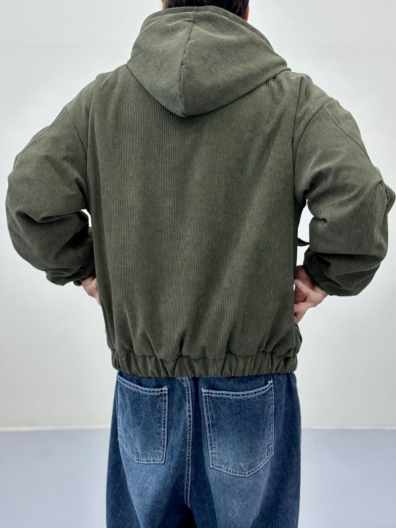 Number Jack Corduroy Hooded Jacket 3C