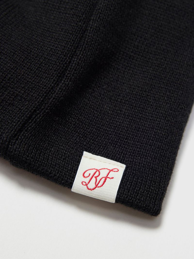 SOFT BOW BEANIE BLACK