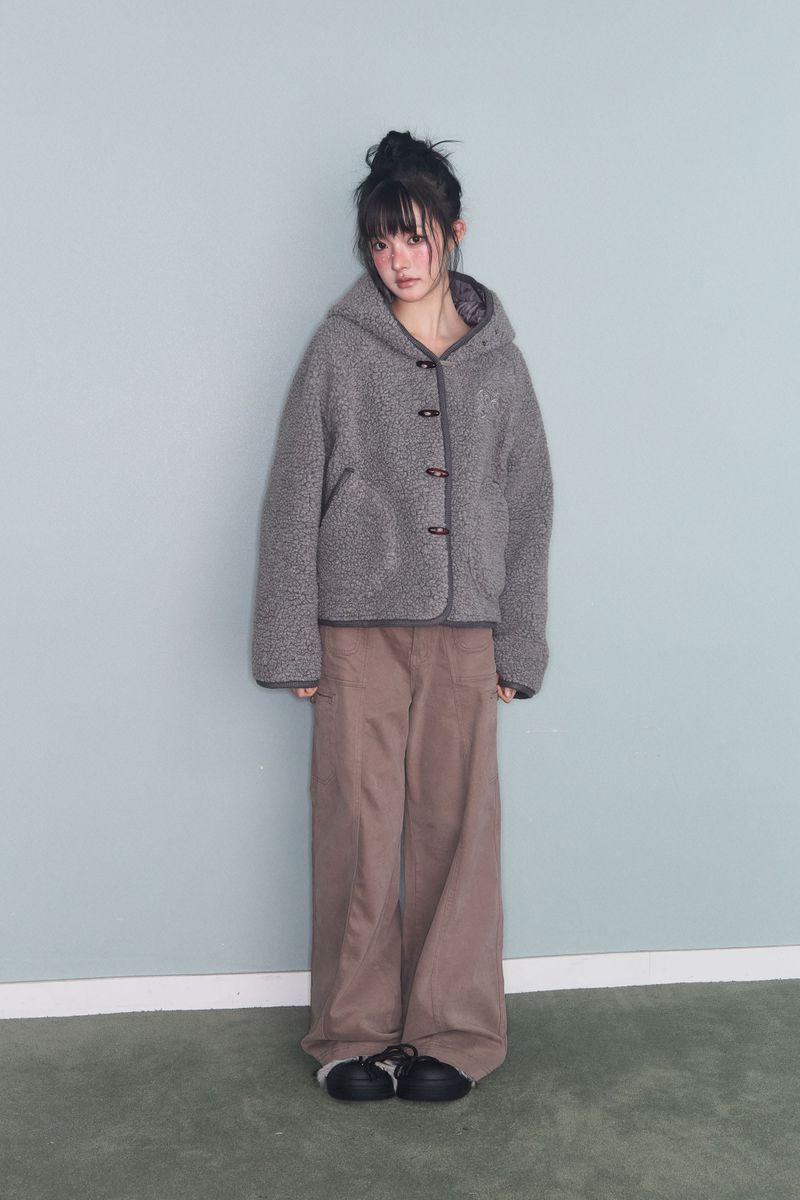 DUFFLE HOOD SHORT JK CHARCOAL