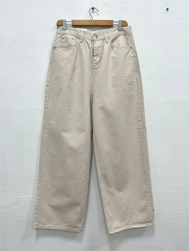 COTTON BIJO WIDE PANTS (2COLOR)