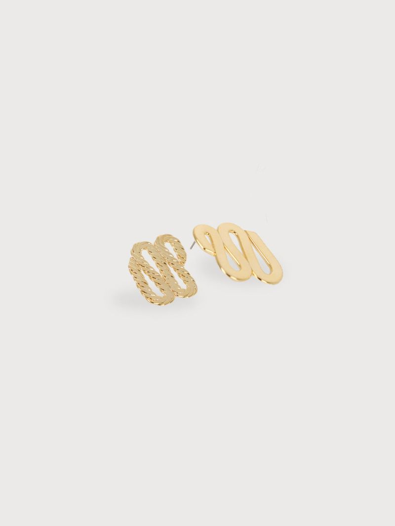 no.5 earring gold