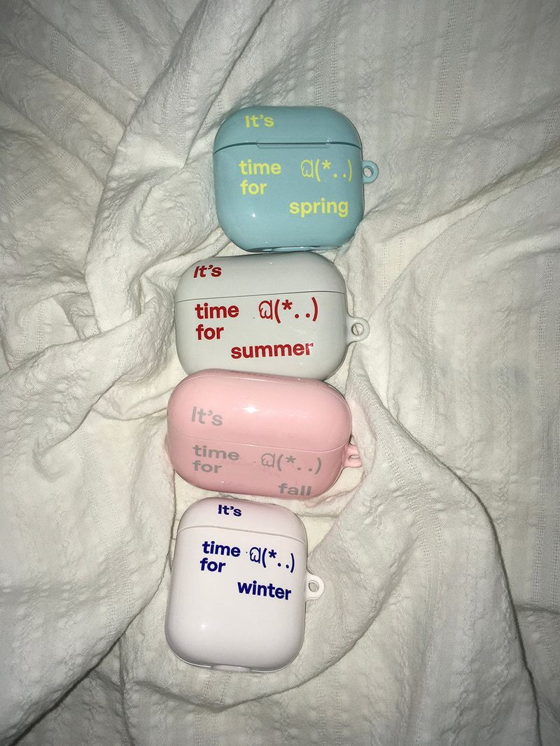 It's time for fall (pink) airpod case