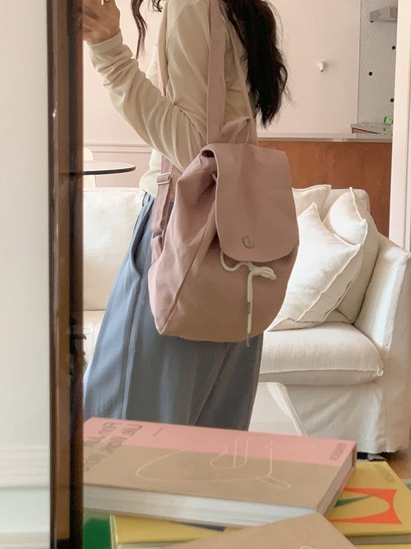 frenchaube（フレンチオーブ）の「ブリンコットンショルダーバックパックバッグ (3color) / Bryn Cotton Shoulder Backpack Bag (3 colors)（バッグ）」