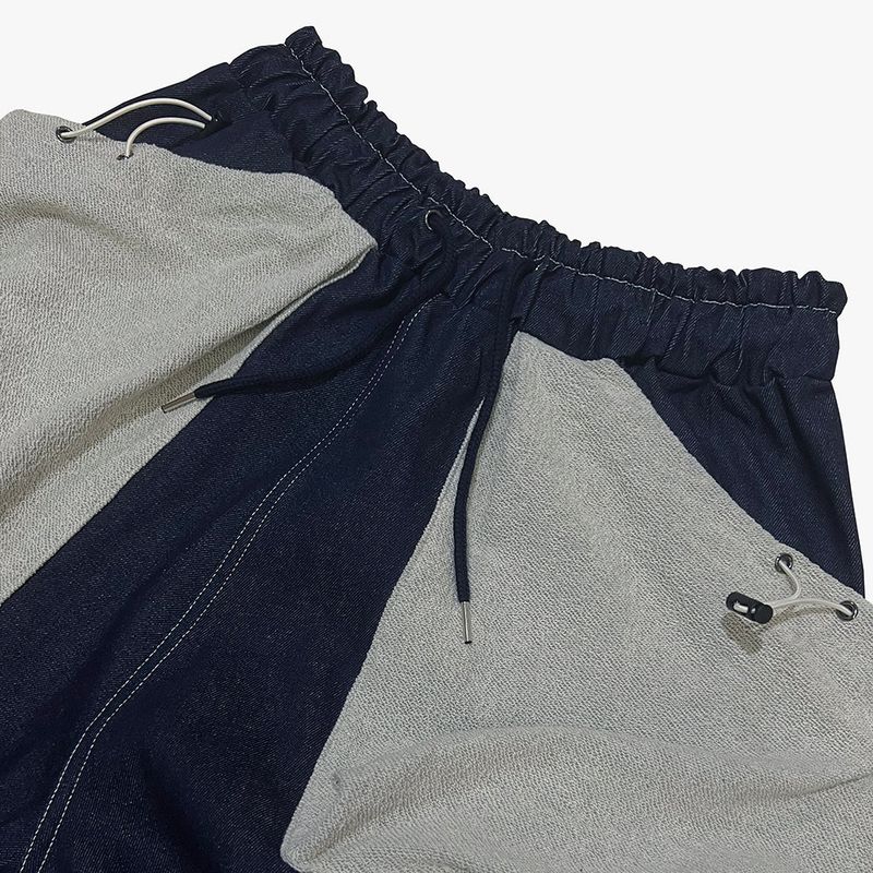 reverse terry pocket denim pants_blue