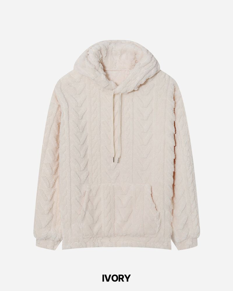 Cable Fleece Hoodie