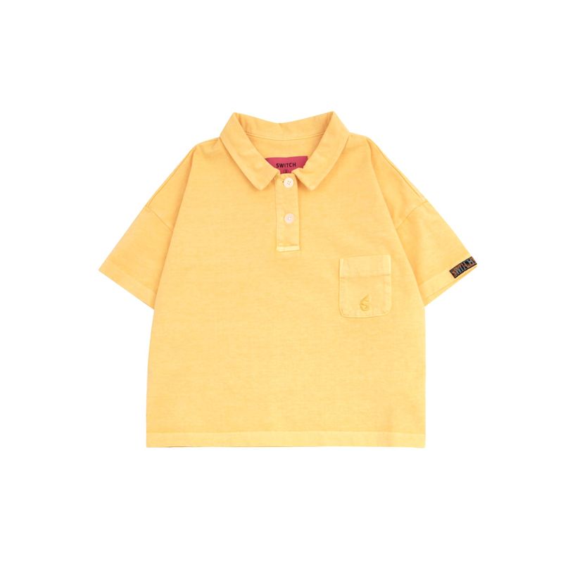 クロップドピッギーディングカラーTシャツ_SYS5TS51EY
