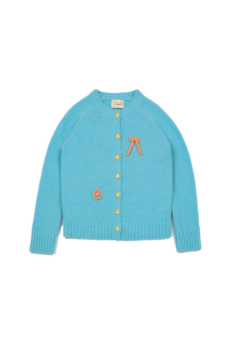 POPPALS（ポップパルズ）の「Chew Mohair Cardigan [Skyblue]（Tops）」