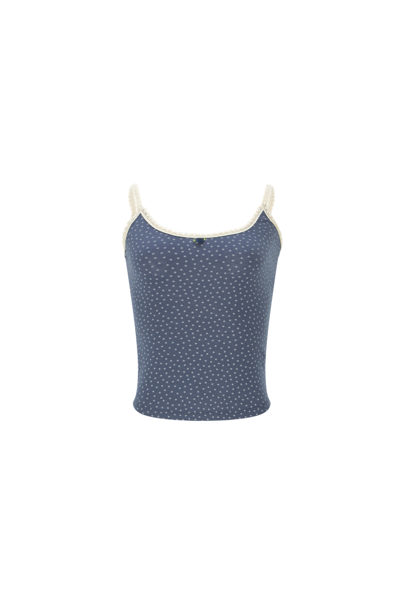 MINJIENA（ミンジエナ）の「star sleeveless navy（Tops）」