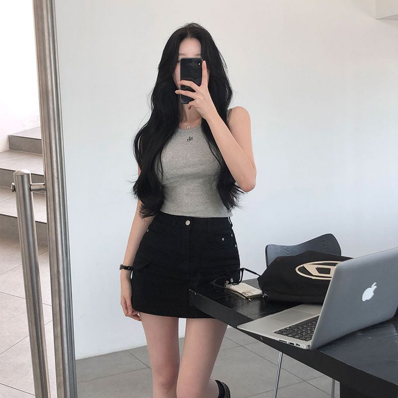 [BELLIDE MADE] side pockets, cargo miniskirts