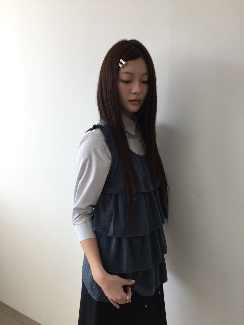 Corsica tiered sleeveless (2color)