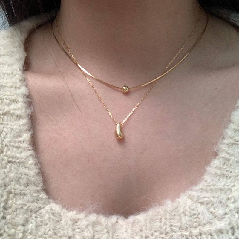 (silver925) シルキーボールネックレス *gold