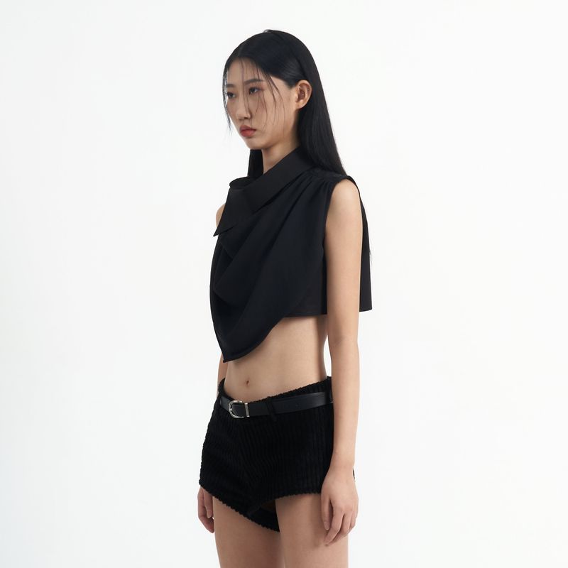Unballanced Collar Top