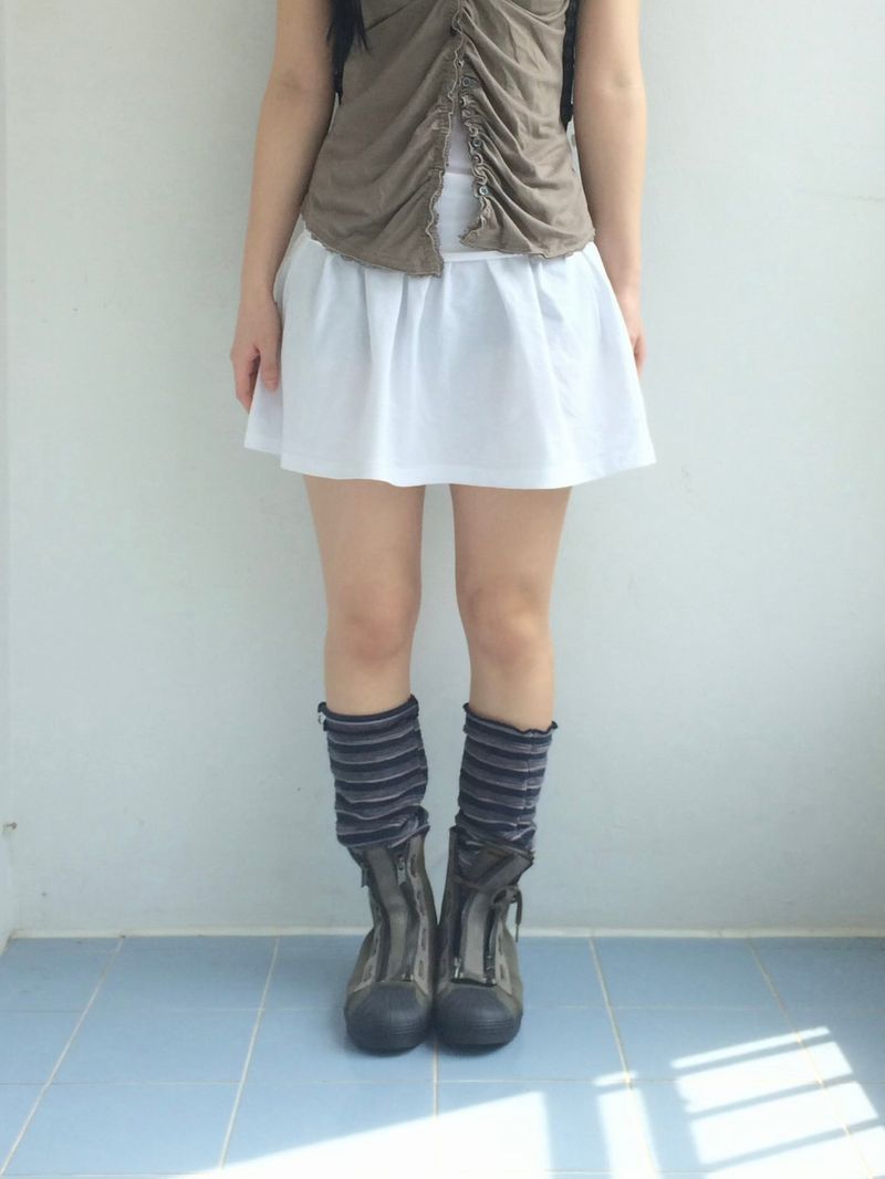 vintage shirring button t