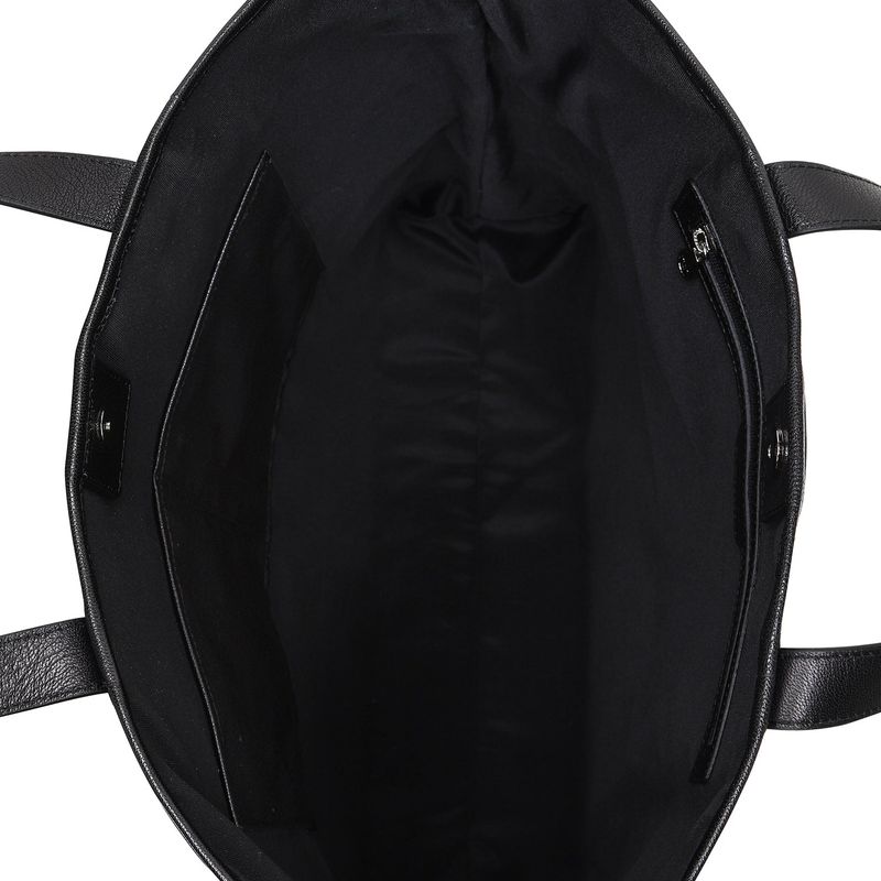 Dual Top Canvas Tote Bag_Black