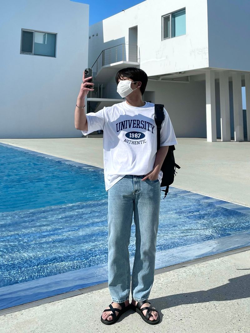  [MADE]WIND SEMI STRAIGHT DENIMA PANTS(S~2XL)