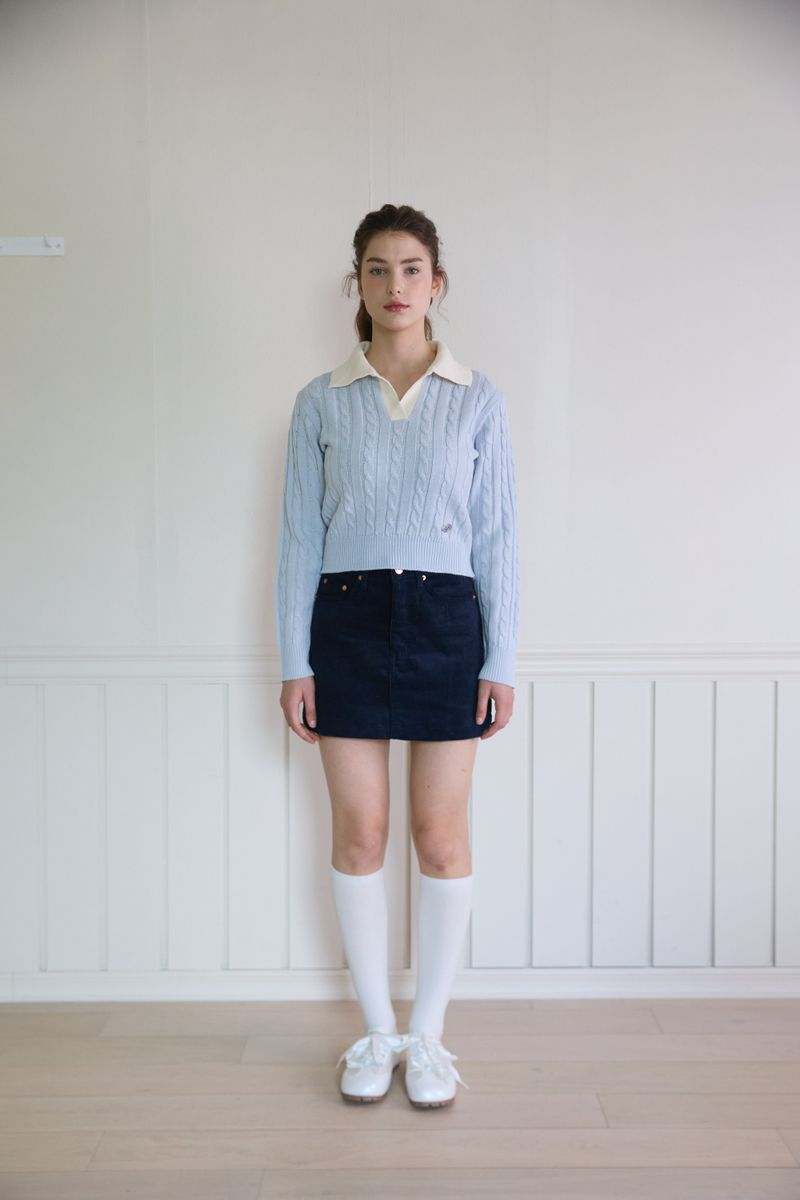 PINK PINEAPPLE（ピンクパイナップル）の「BASIC CORDUROY SKIRT (2 COLORS)（Skirts）」