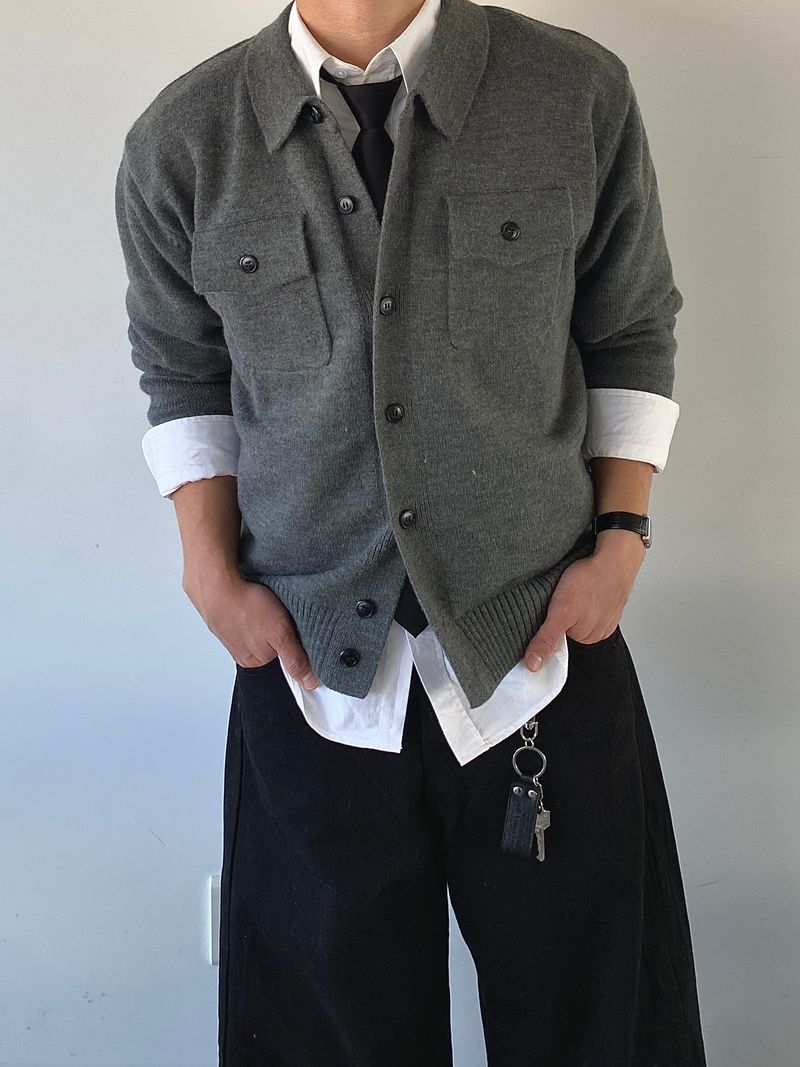 SSROOM(エスエスルーム)の「Veilet Double Pocket Cardigan 3C(Tops)」