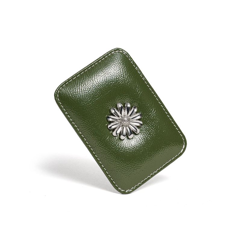 Daisy Slim Mini Transportation Card Wallet Khaki