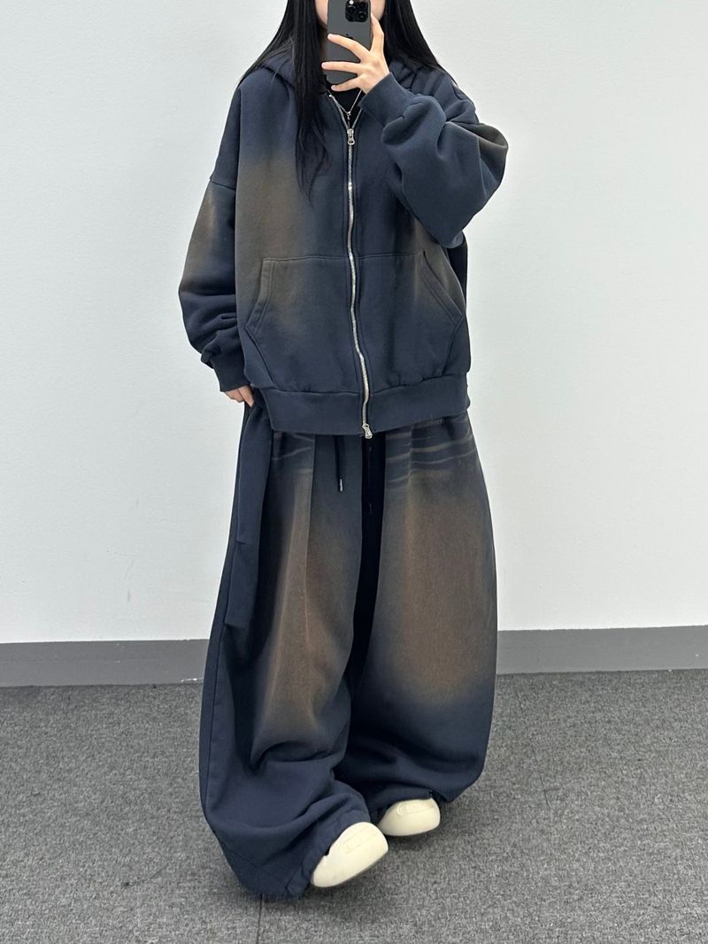 cat brush fleece sweatpants