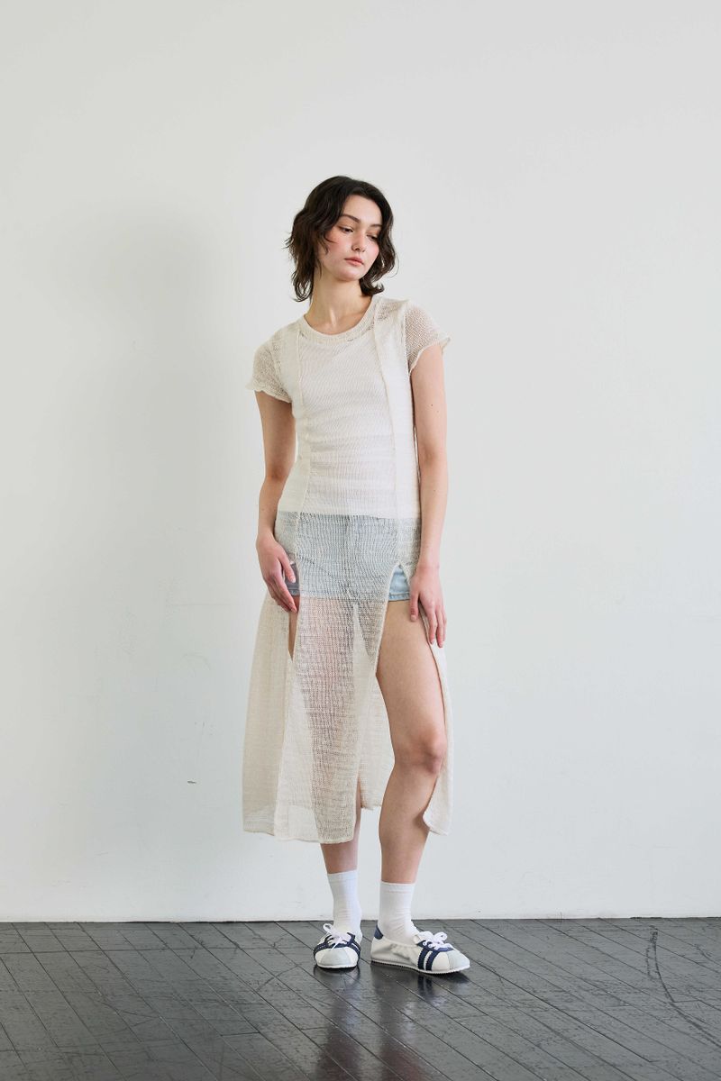 WITTY KNIT ONE-PIECE / IVORY