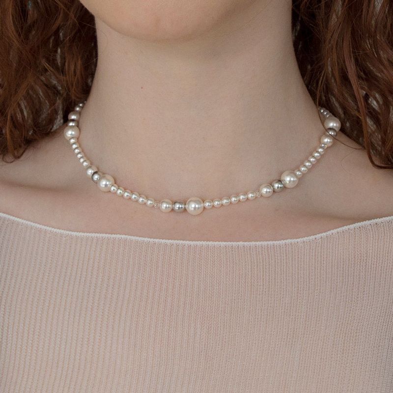 MerryMotive(メリーモチーブ)の「Spring waltz pearl surgical necklace(Accessories)」