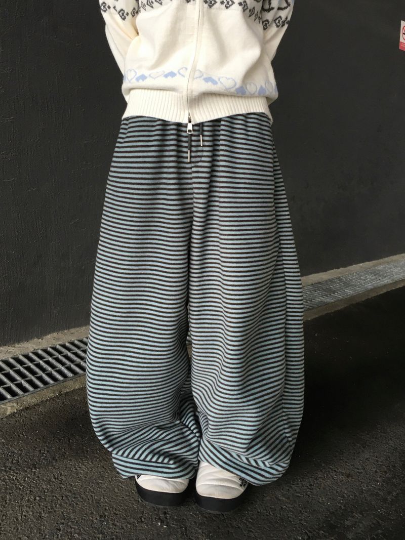 [Ritcore MADE] Striped Fleece Pants (3c)