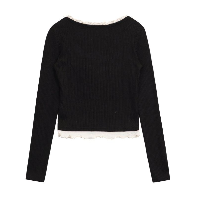 BALLET LACE KNIT TOP (3 COLORS)