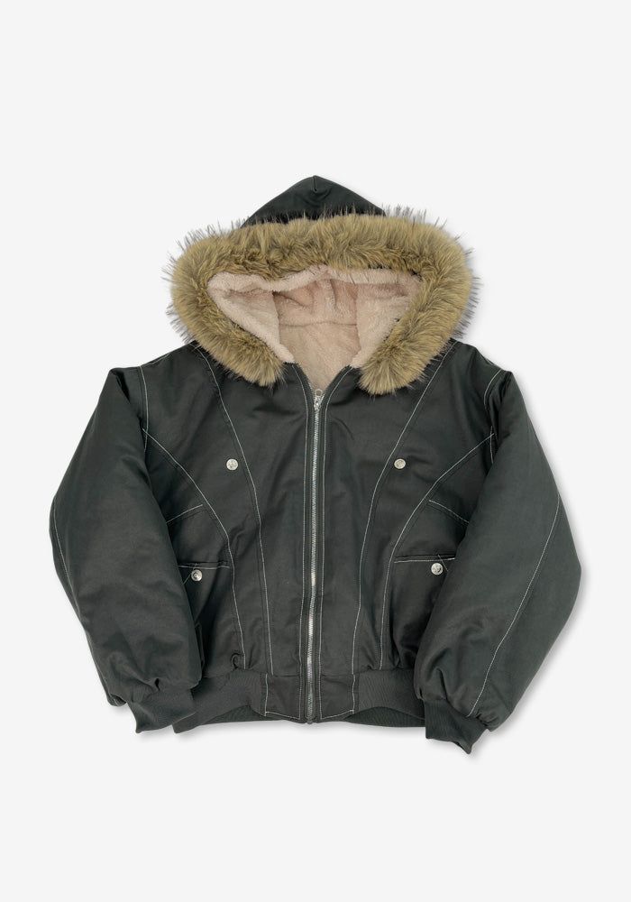 MG Winter Fur Short Padding Jumper