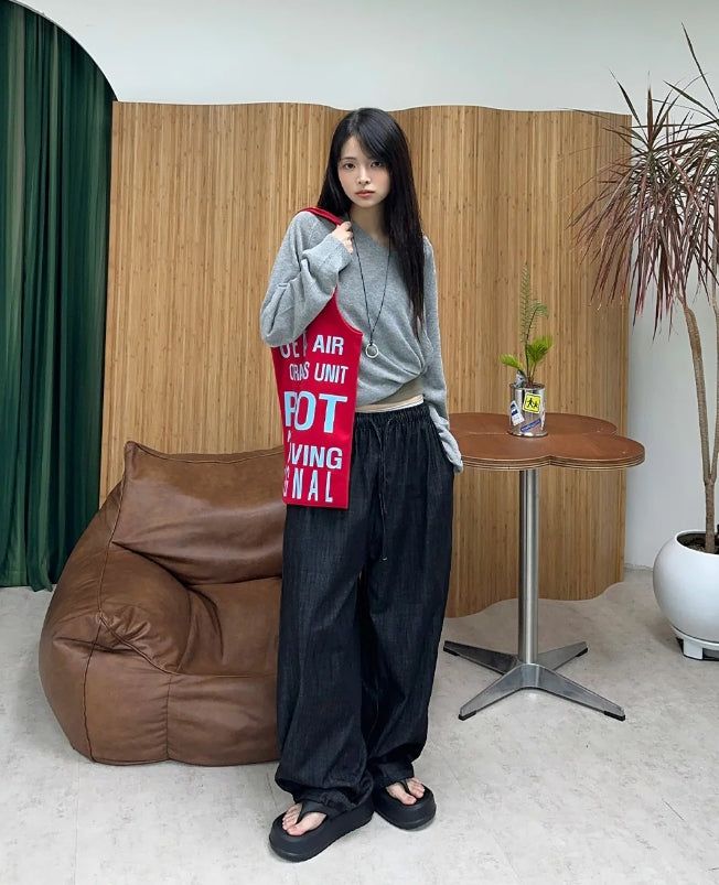 Ed Linen Wide Banding Denim