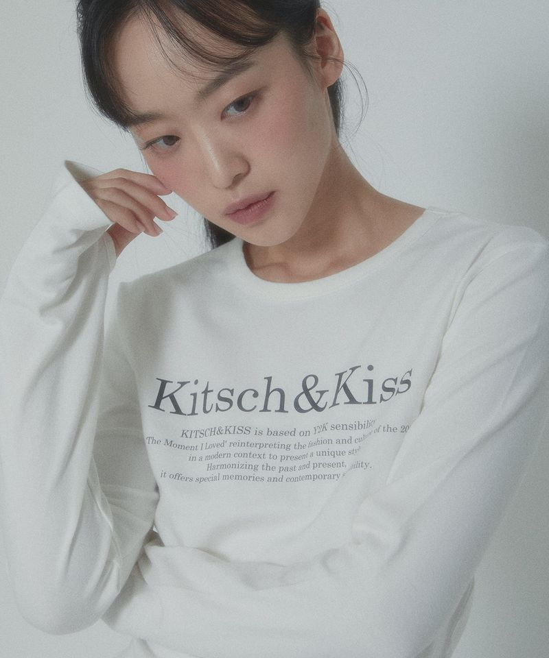 kitsch&kiss（キッチアンドキス）の「MEDIUM KITSCH slim fit warmer long tee(SKWKNK-035)（Tops）」