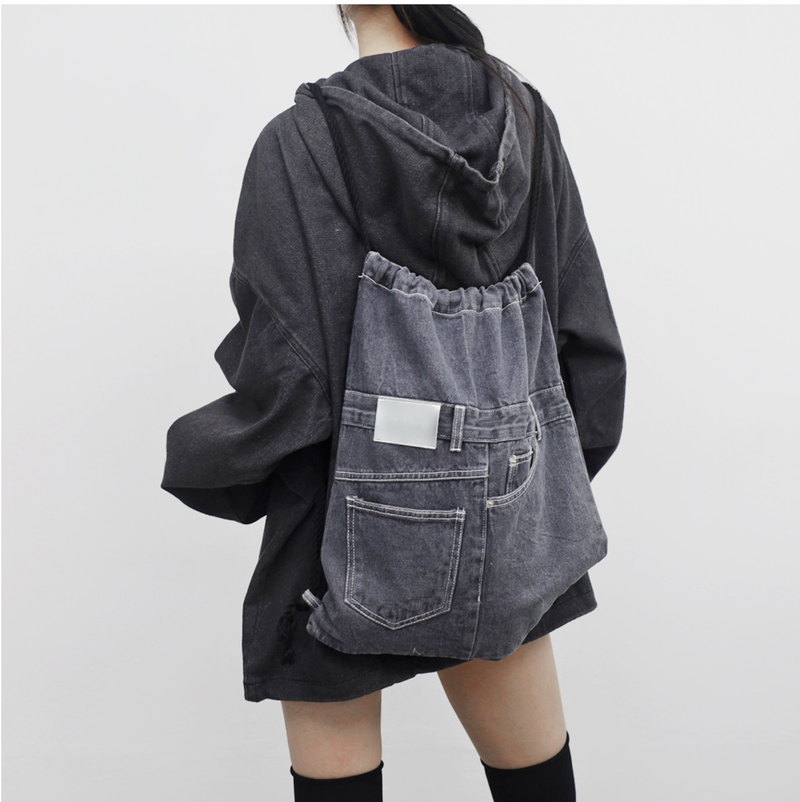 NONCODE(ノンコード)の「LINE denim string backpack(Bags)」