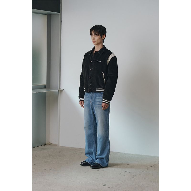 Signature varcity jacket(Black)