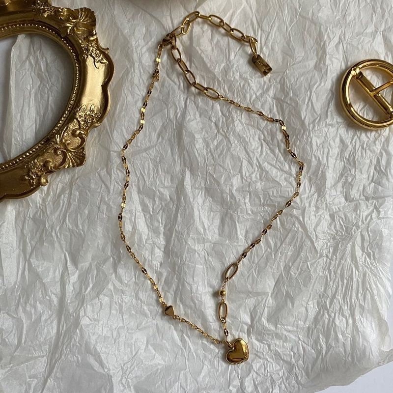 lal Chubby Heart Ball Unique Two-Way Necklace