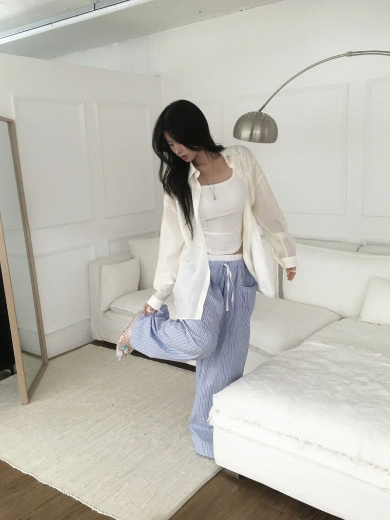 Creme Oversized Shirt
