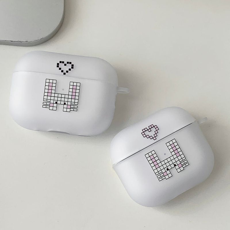 Pink - Square Rabbit AirPods Case_matt