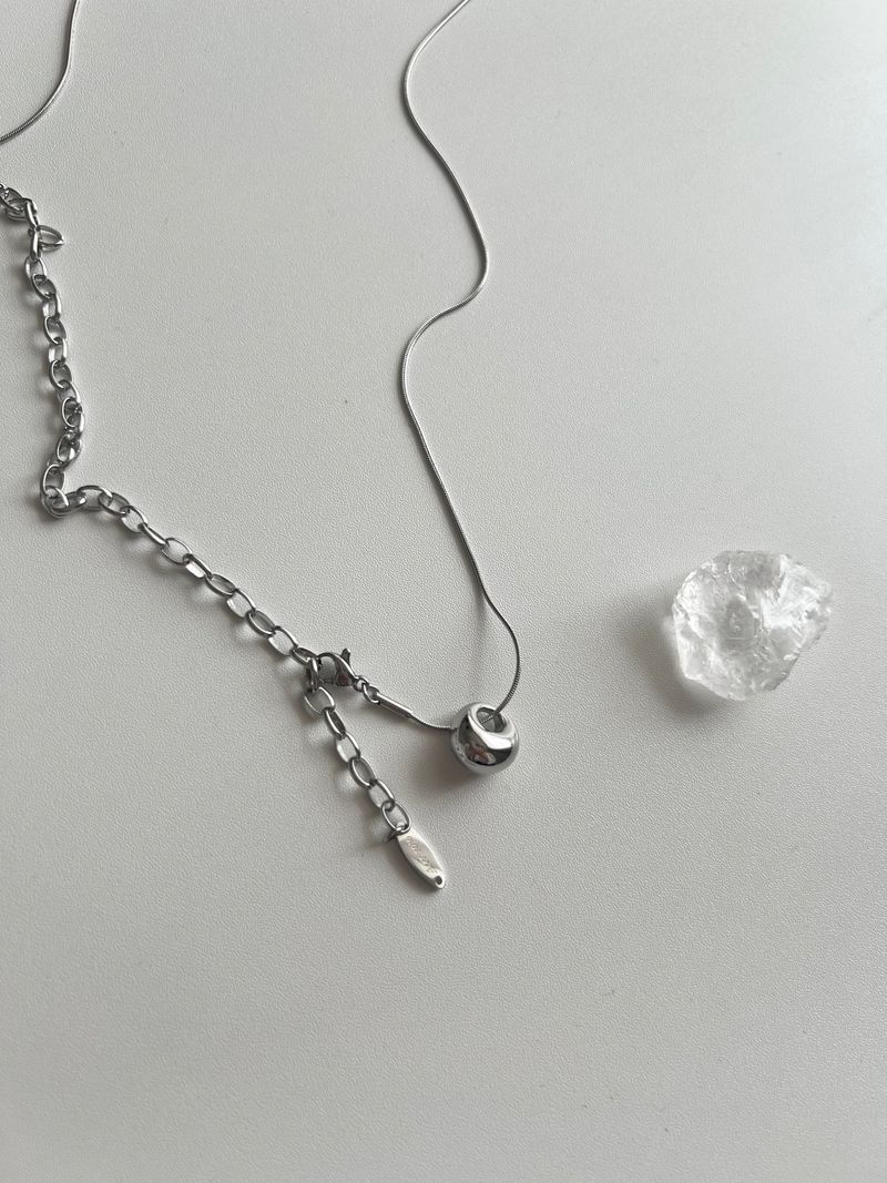 ddo vertical bold donut coin two way long layered necklace