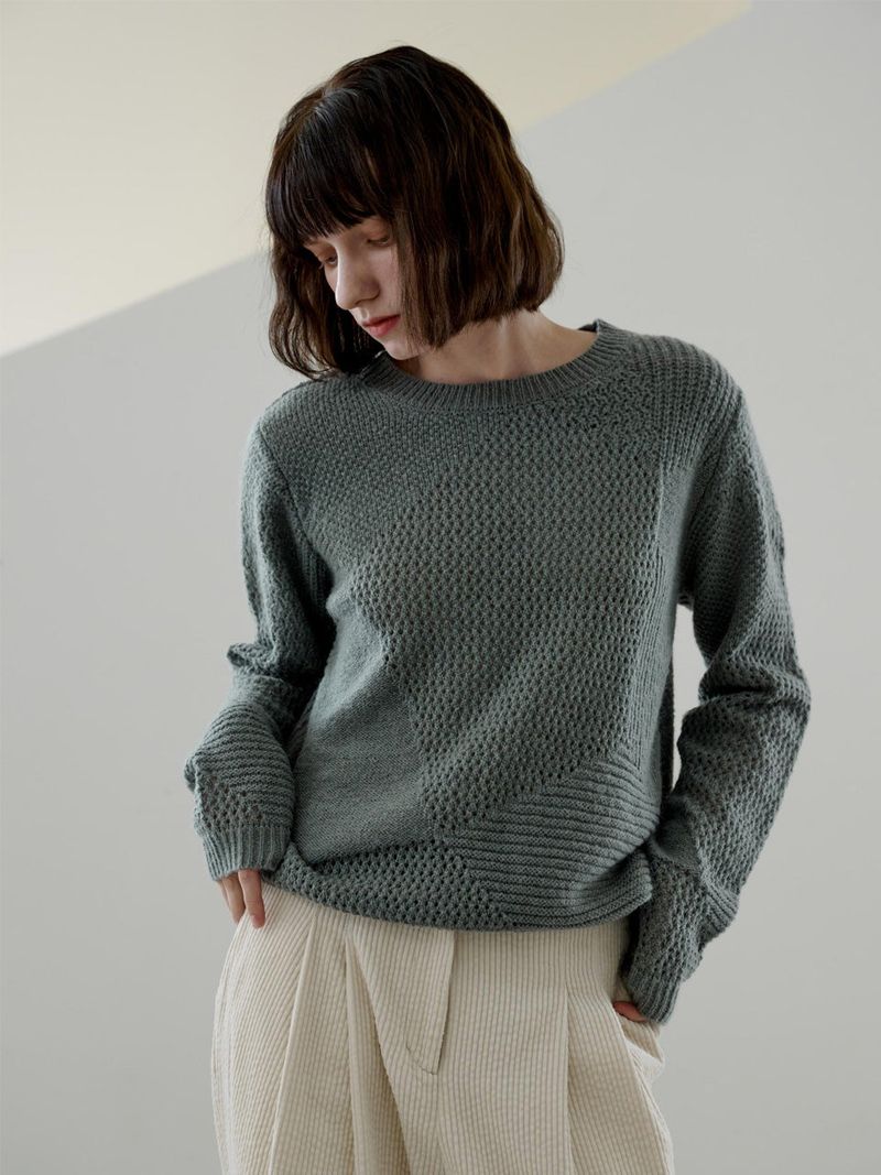 GRAIN SEE THROUGH KNIT