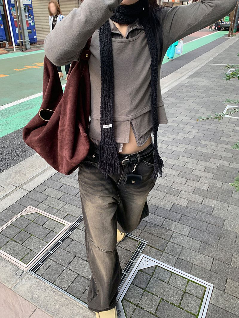 BIAS WIDE JEANS (2C)