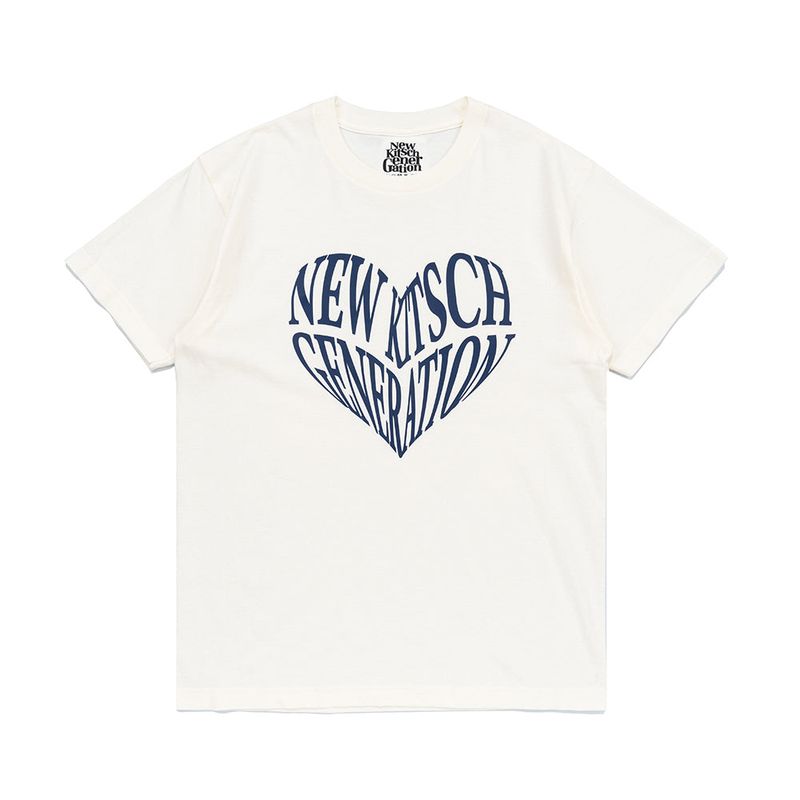 NKG HEART SHORT SLEEVE (IVORY)