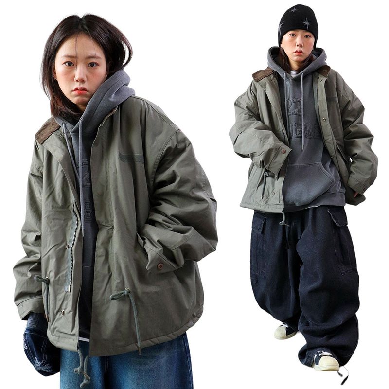 a woolly dumbbell short parka