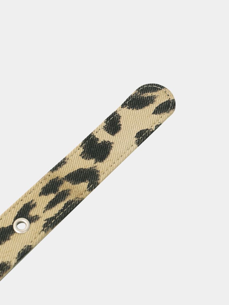 No.1429 leopard eyelet belt (3color)