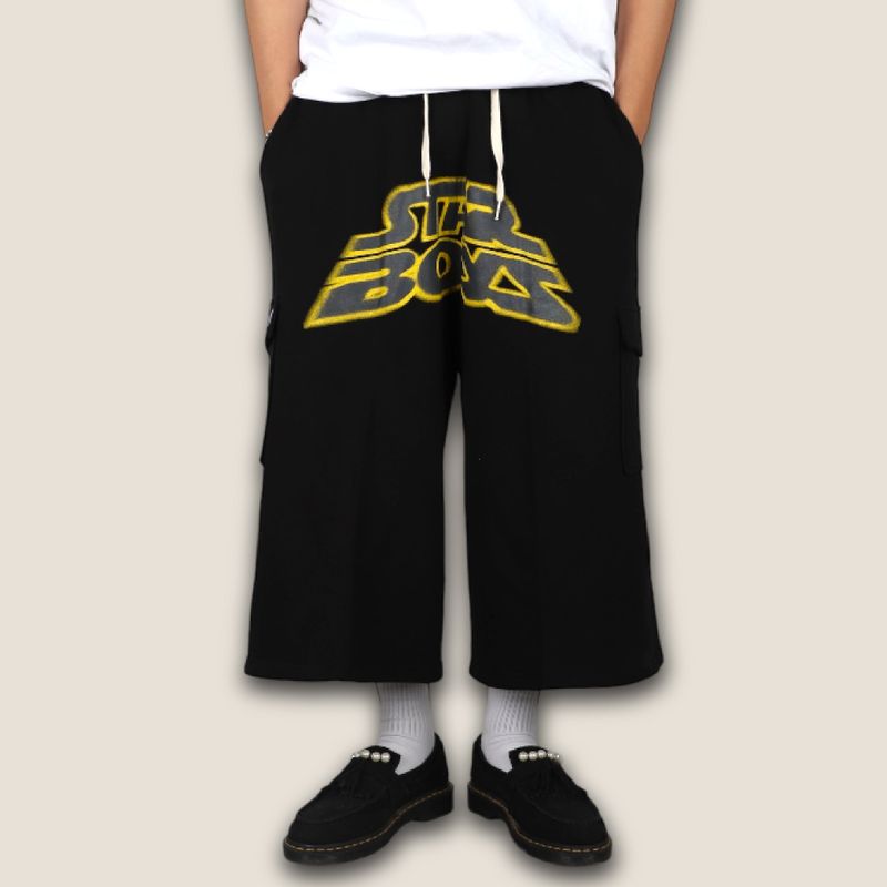 Starboys hakama sweatpants Black