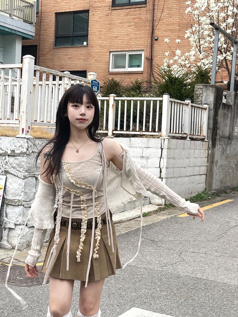 Fairy Lace Beads Chain Top